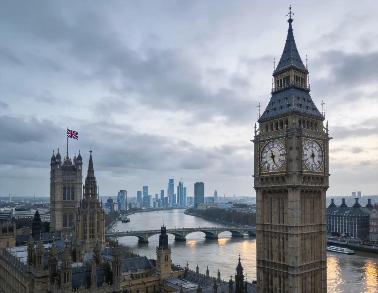 Big Ben dramatic travel backdrop for pets