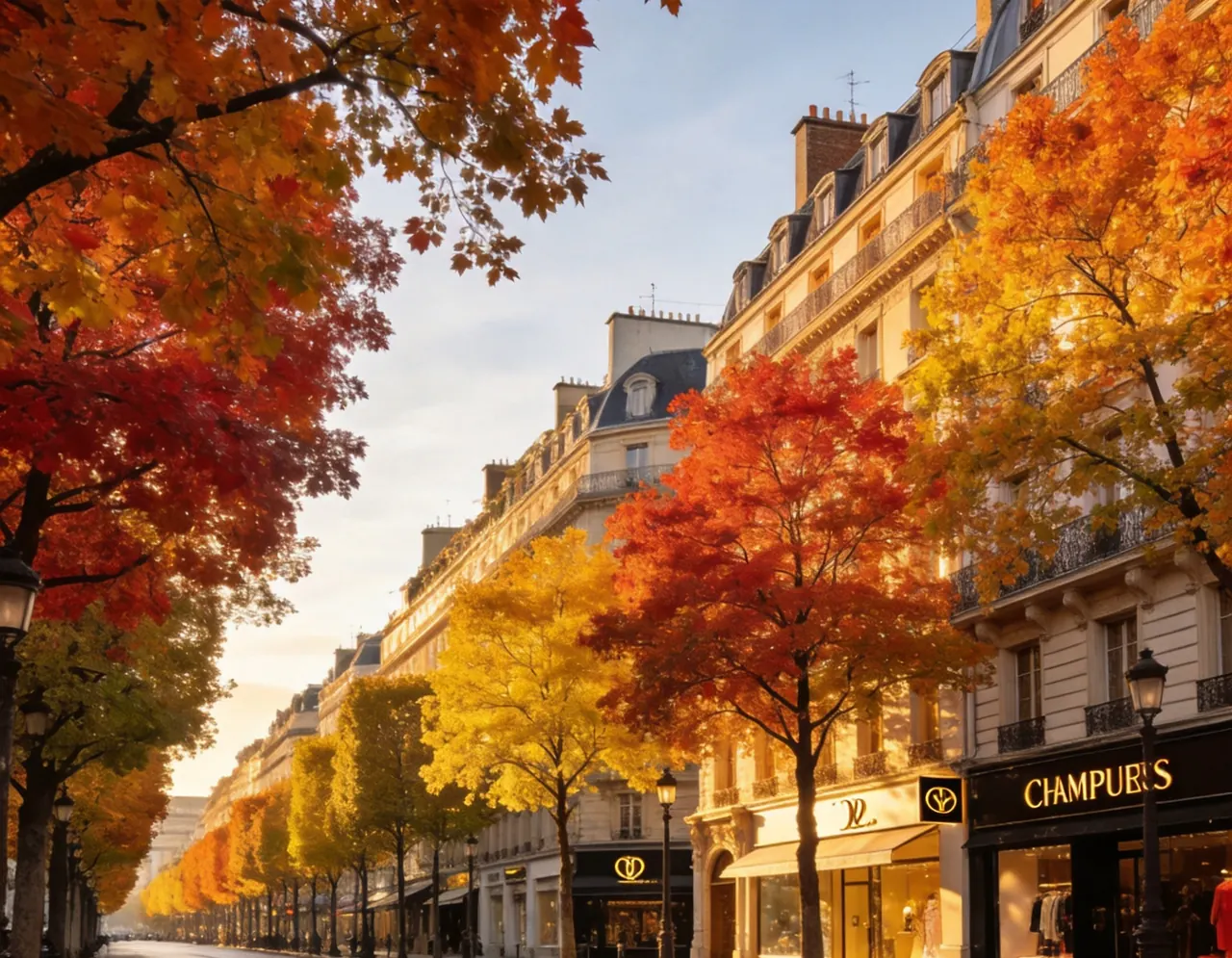 Champs-Élysées dramatic travel backdrop for pets