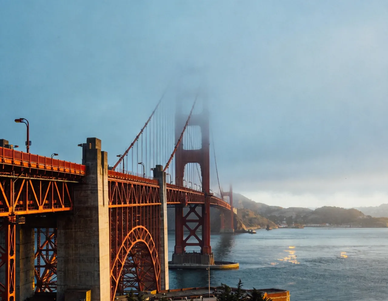 Golden Gate Bridge travel scene for an AI dog or cat portrait