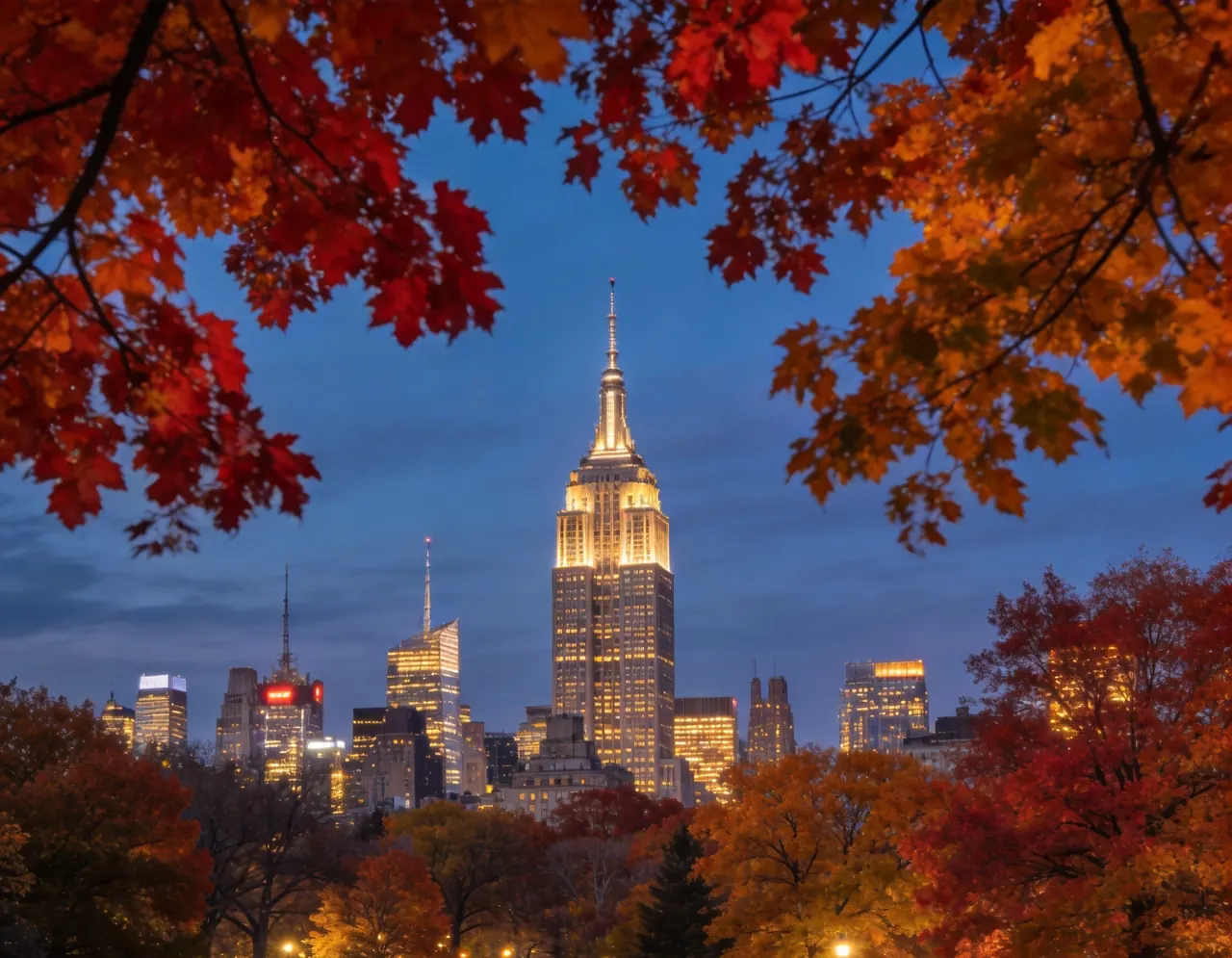 Manhattan Skyline dramatic travel backdrop for pets