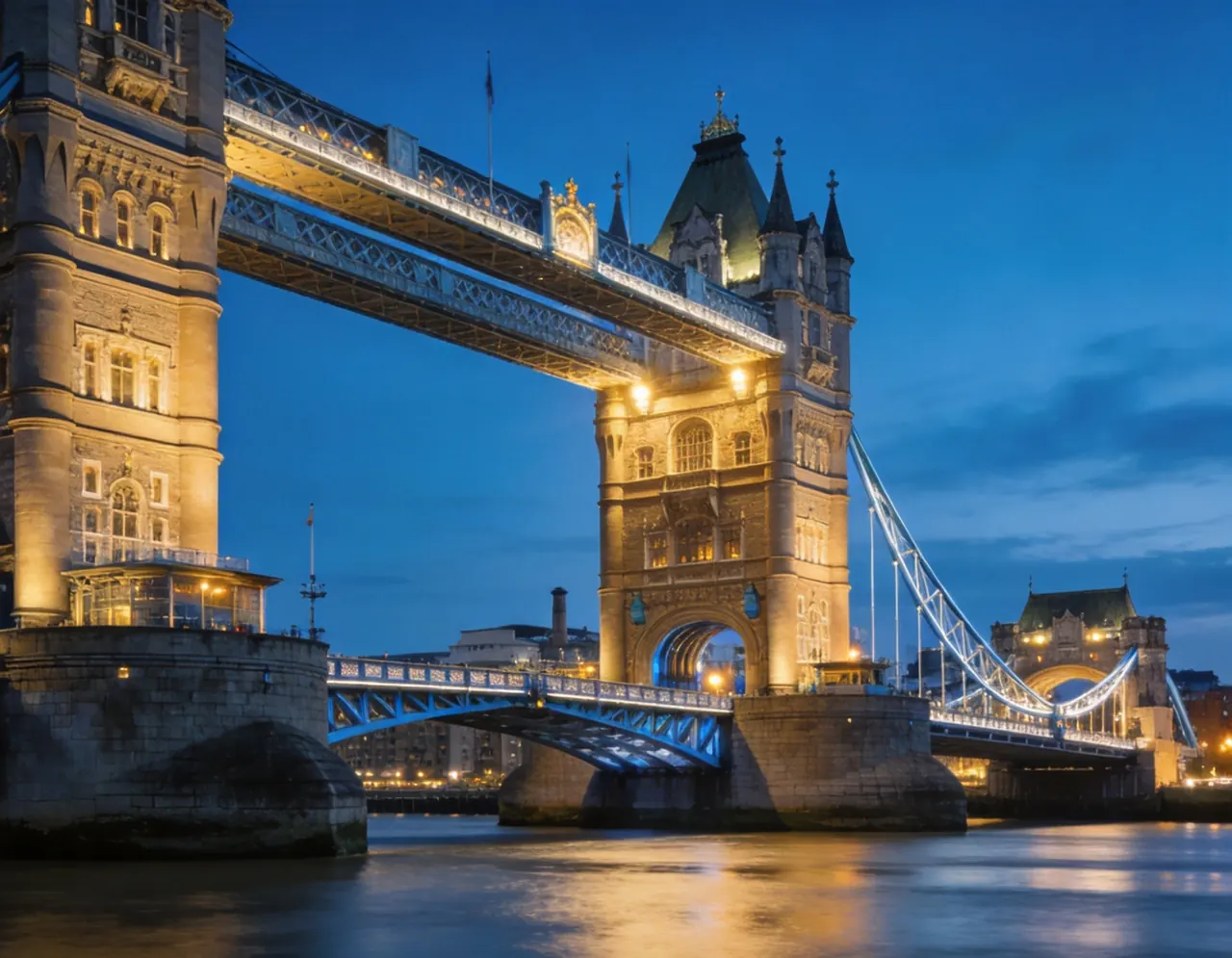 Tower Bridge travel scene for an AI dog or cat portrait