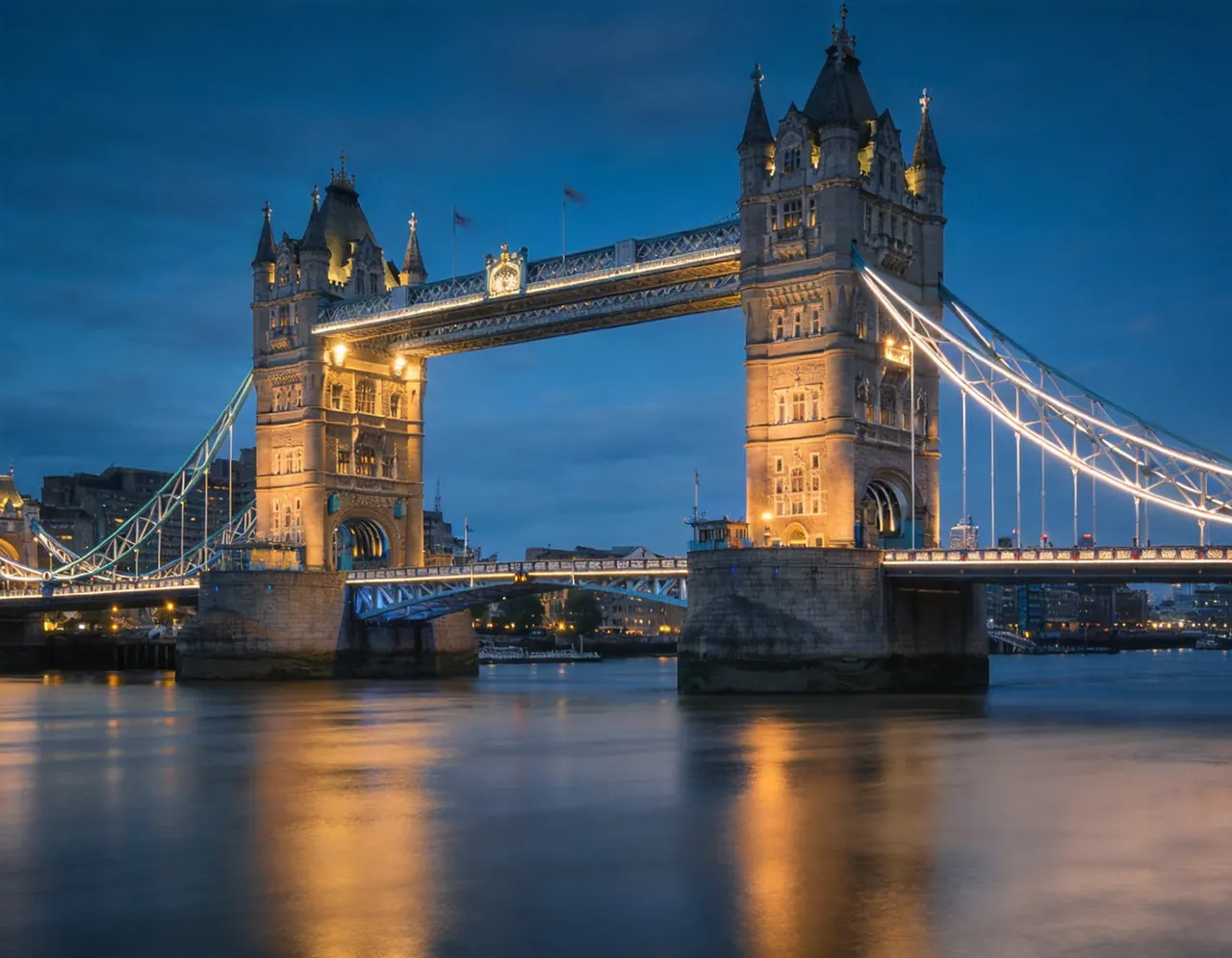 Tower Bridge dramatic travel backdrop for pets