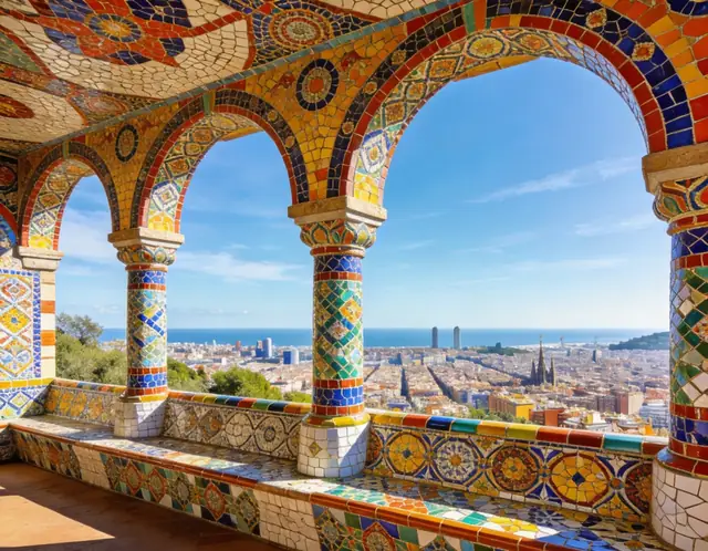Park Guell pet travel photo